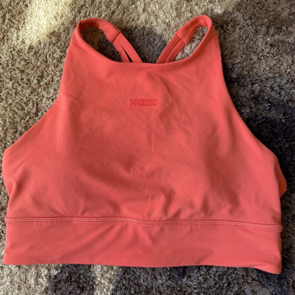 Lululemon Energy High-Neck Long-Line Bra *Motif